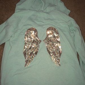 Mint green vs zip up angel hoodie!