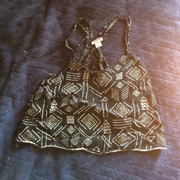 Tribal print crop top - Picture 1 of 3