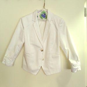 White 3/4 length Express blazer!