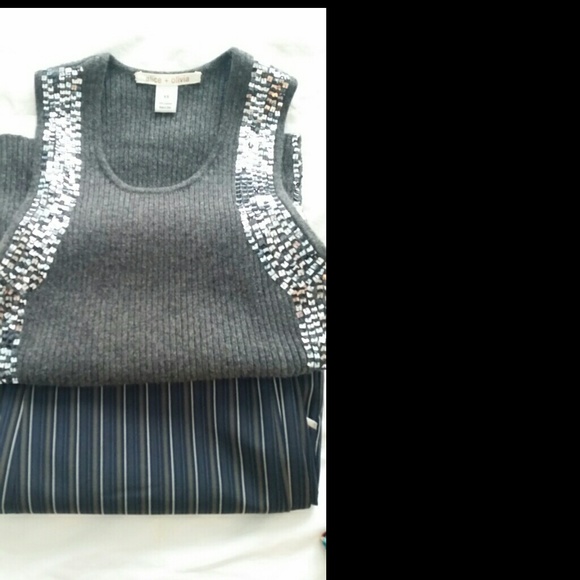 Alice & Olivia 100% Cashmere Sequin Sweater - Picture 4 of 4