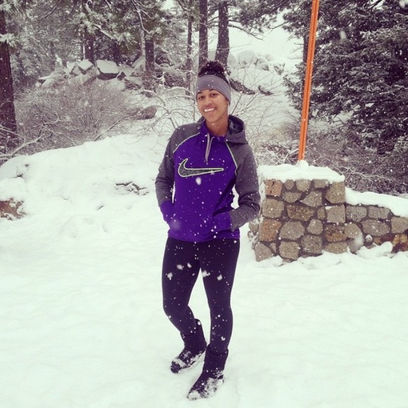 Purple and grey Nike sweatshirt