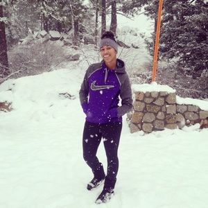 Purple and grey Nike sweatshirt