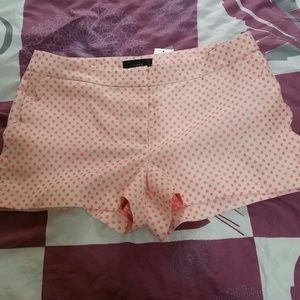 Pink Polka dot shorts.