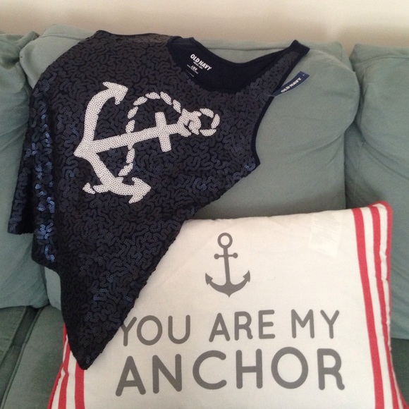 Anchor Sequin Tank