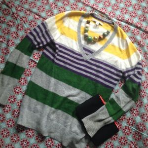 **sale** Multicolored striped boyfriend sweater