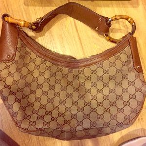 Authentic Gucci bamboo bag