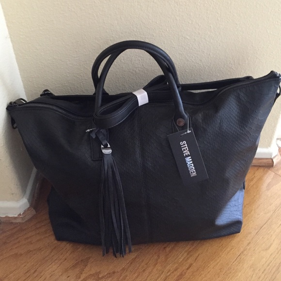 Steve Madden Handbags - 🎈steve madden black satchel NWT 🎈20x13