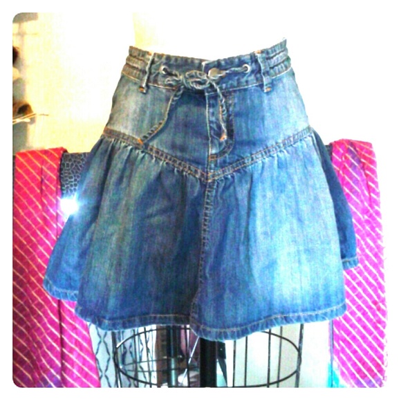 Denim Mini Skirt