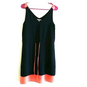 Navy and Coral Dress