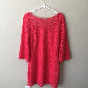 Lilly Pulitzer "island coral breakers lace" dress!