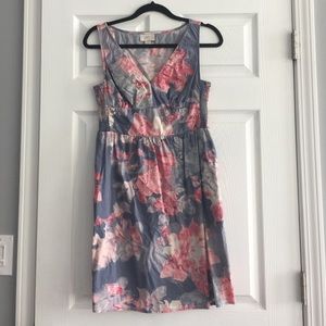 Reduced! Loft floral dress... Cotton with pockets!