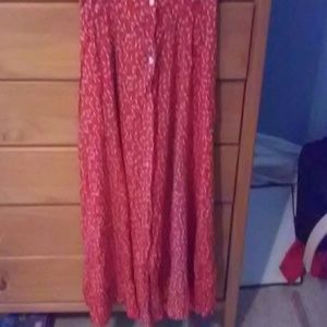Red skirt