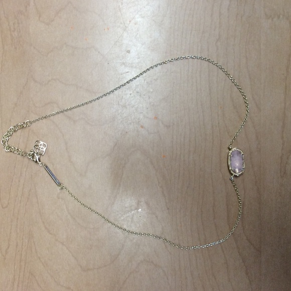 Rose Quartz Kendra Scott necklace