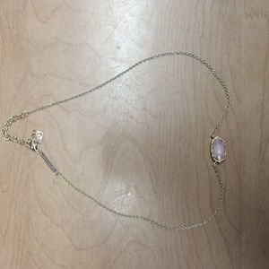 Rose Quartz Kendra Scott necklace