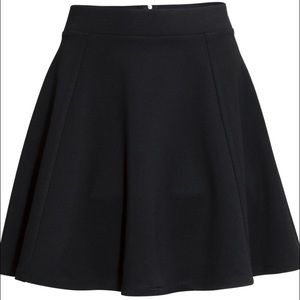 H&M Black circle skirt with zipper