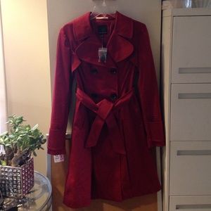 The Limited red trench coat.