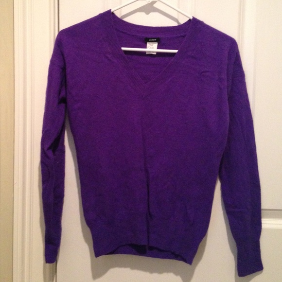 Bright Purple J. Crew sweater