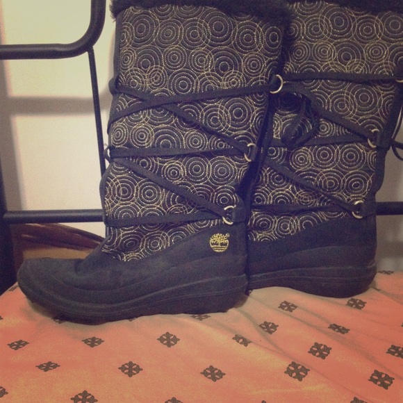 Timberland Women Leather Faux Fur Boots