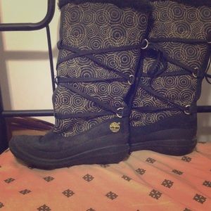 Timberland Women Leather Faux Fur Boots