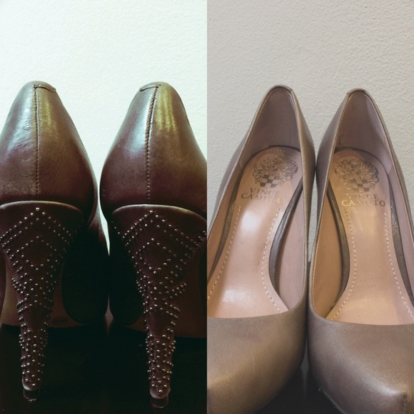 Vince Camuto gray pumps