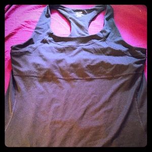 Black long line sports bra