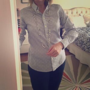 Banana republic light blue button down shirt