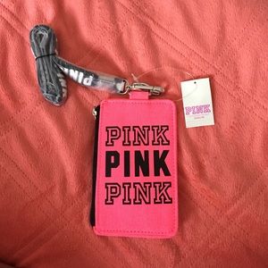 VS pink lanyard