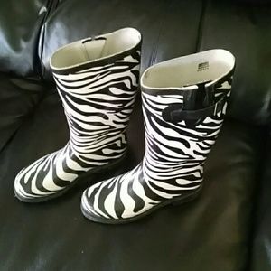 Zebra Rainboots