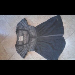 Hollister Gray Baby Doll Sweater