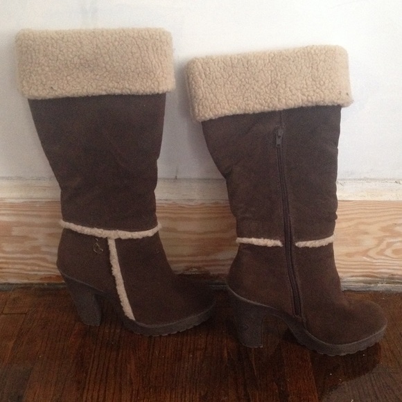 Baby Phat Solara Faux Suede Platform Boot