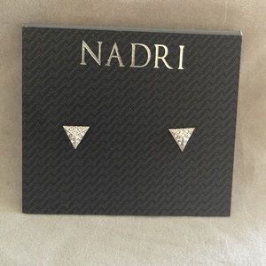 Gorgeous triangle sterling silver earrings