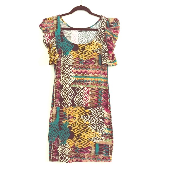 Abstract print dress/top