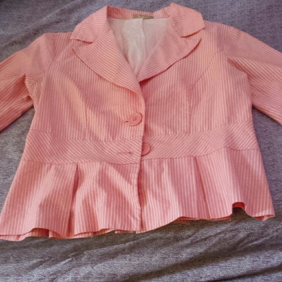 Twenty one Pink and White Blazer