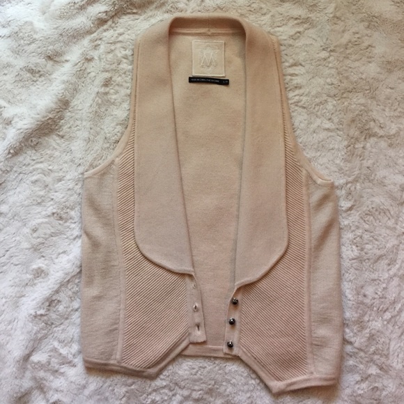 Club Monaco Cream Wool Vest