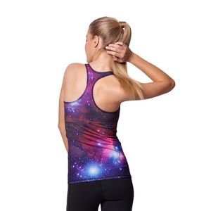 Black Milk Purple Galaxy Combat Top