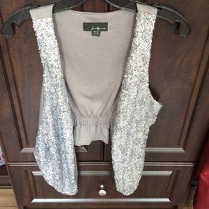 Silver/grey vest