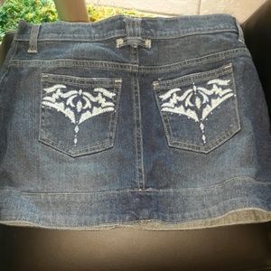 Jeans mini skirt
