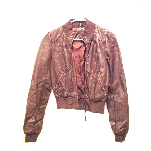 H&M faux leather jacket