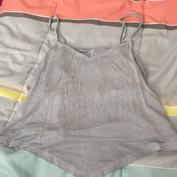 AE Distressed grey soft and sexy swing tank