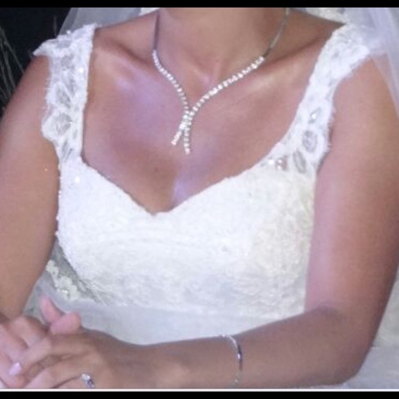 Wedding dress, ball gown, sweetheart, long train