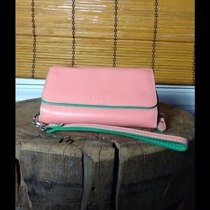 Lodis Audrey Bea leather phone wallet wristlet