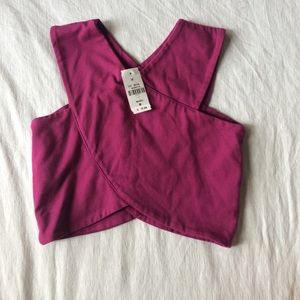 Lf purple crop top
