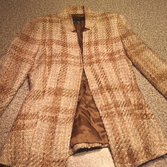 Zara tweed blazer jacket size 4