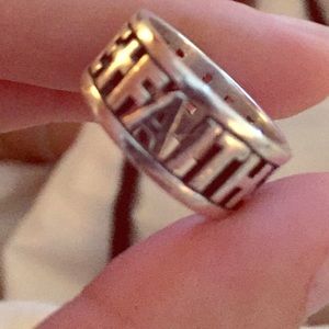 James Avery faith love hope ring