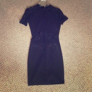 Black and lace dress