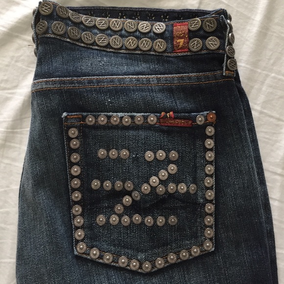 Zac Posen 7 for All Mankind Studded Jeans