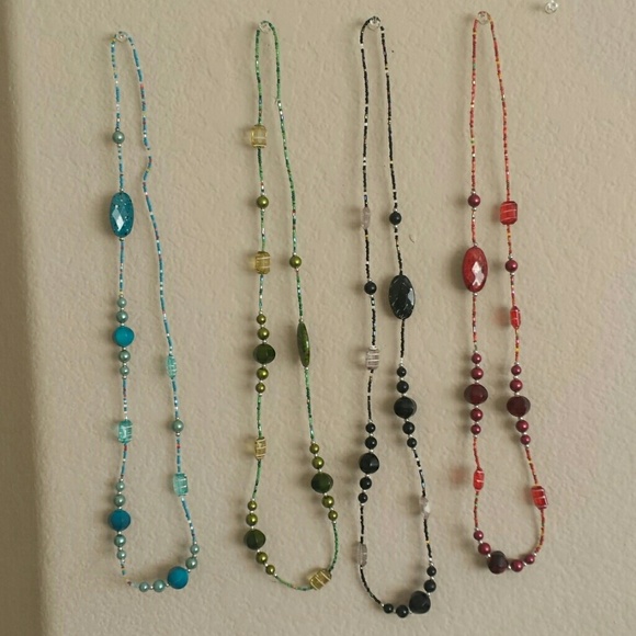 4 necklaces