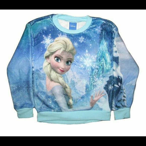 Frozen Elsa Snow Queen Girls Long Sleeve Fleece