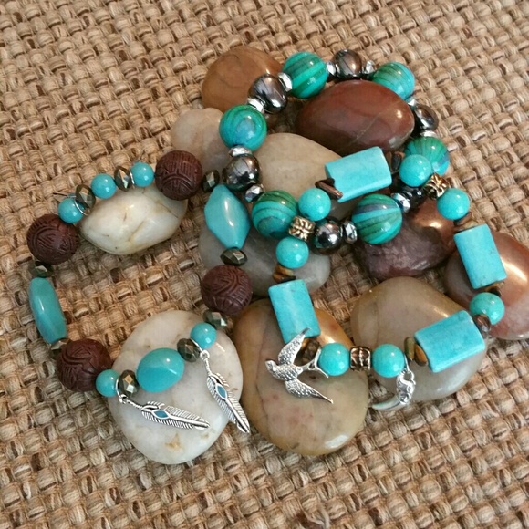 Boho set of 3 bracelets