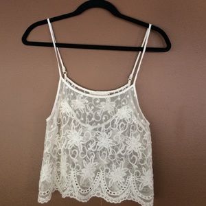 LF lace tank